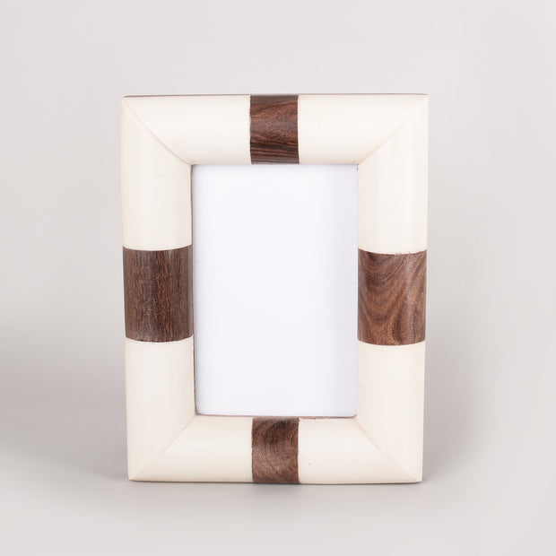 Sheesham Wood And Ivory Resin Frame