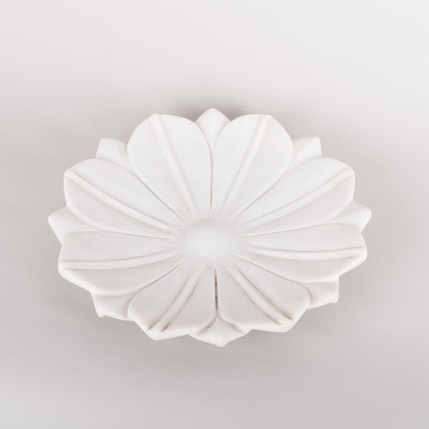 White Marble "Flower" Bowl