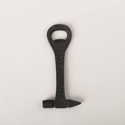 Black iron "hammer" bottle opener