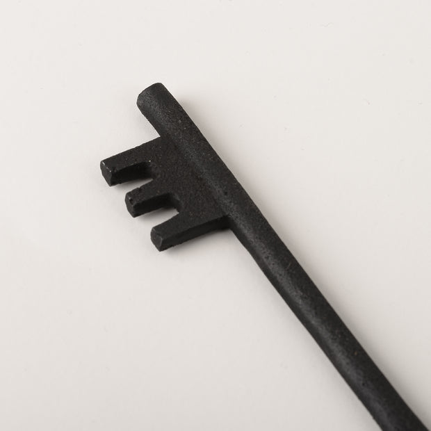 black iron "key" bottle opener