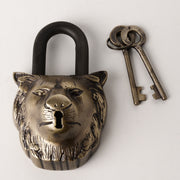 Antique finish lion Lock