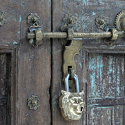 Antique finish lion Lock