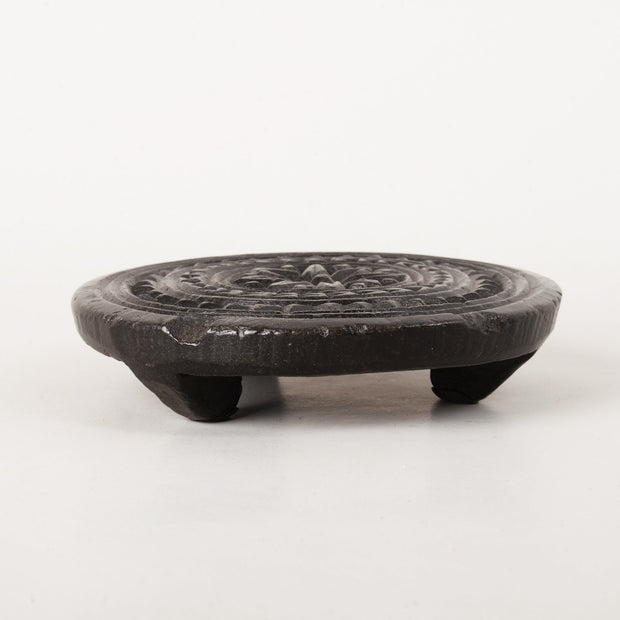 Black Carved unique Stone Trivet/35