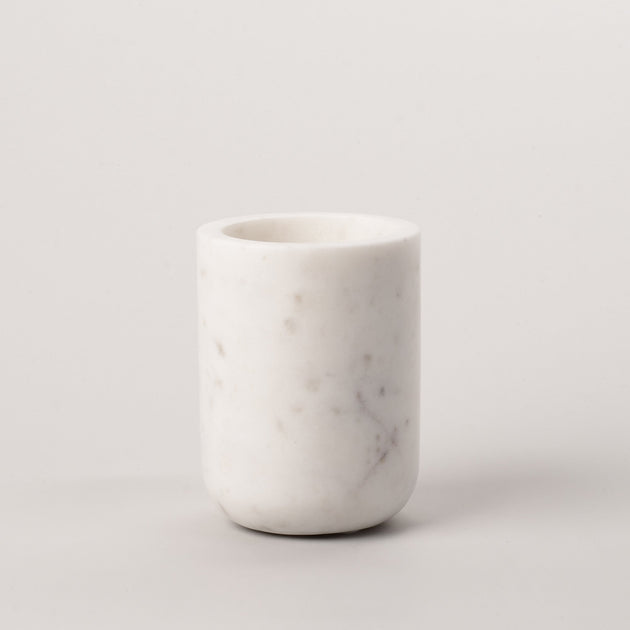 White Marble Toothbrush Holder. – thecuriouscollector.myshopify.com