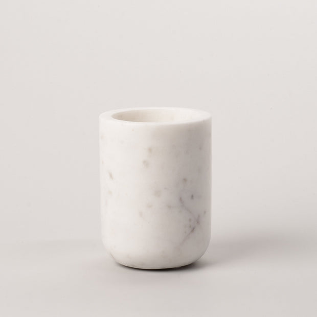 White Marble Toothbrush Holder.