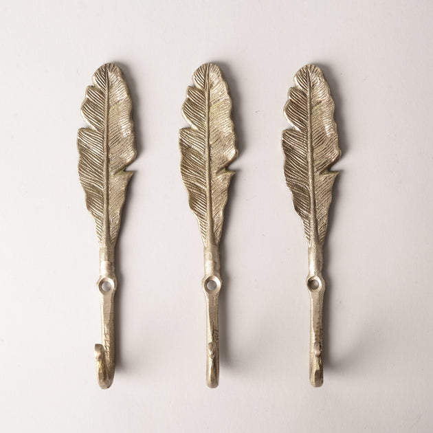 XL Brass Leaf Hook – thecuriouscollector.myshopify.com