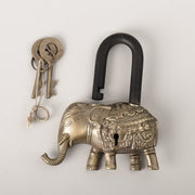 Brass Elephant Lock