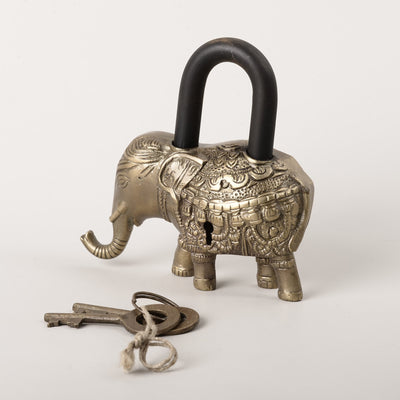 Brass Elephant Lock